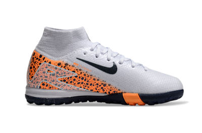 Kids Nike Air Zoom Mercurial Superfly 10 Elite TF Football Shoes - Grey/Black/Leopard