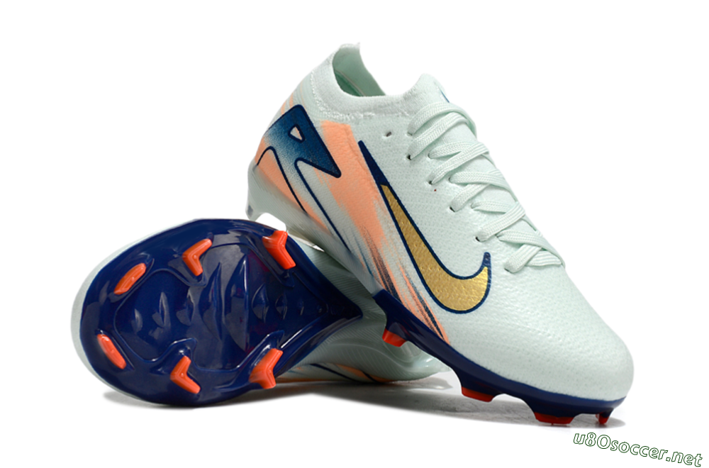 Kids Nike Air Zoom Mercurial Vapor 16 Elite FG Football Boots - Jade/Blue/Gold 1