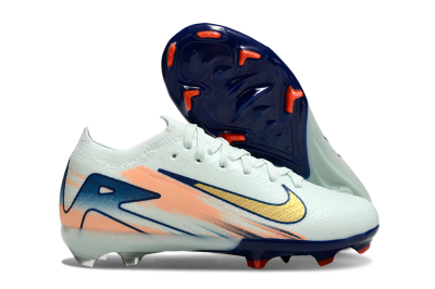 Kids Nike Air Zoom Mercurial Vapor 16 Elite FG Football Boots - Jade/Blue/Gold