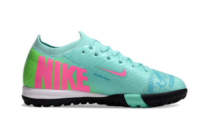 Kids Nike Air Zoom Mercurial Vapor 16 Elite TF Football Shoes - Jade/Yellow/Pink