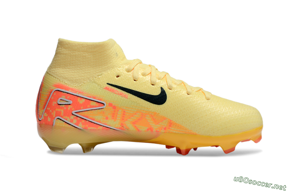 Kids Nike Air Zoom Mercurial Superfly 10 Elite FG Football Boots - Yellow/Black/Red 4