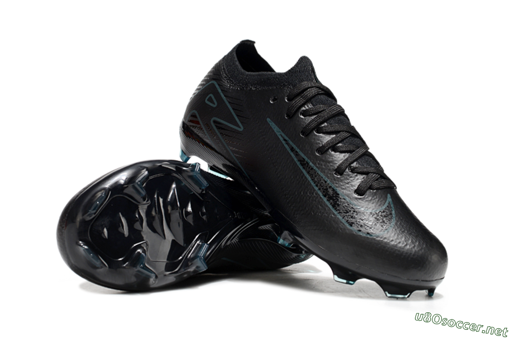 Kids Nike Air Zoom Mercurial Vapor 16 Elite FG Football Boots - Black/Blue 1