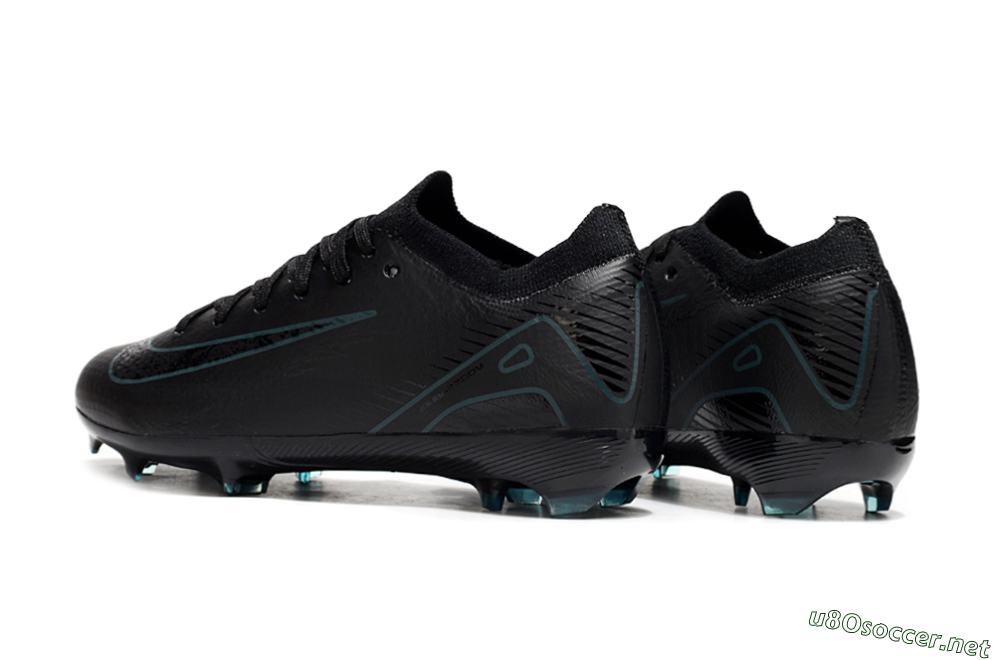 Kids Nike Air Zoom Mercurial Vapor 16 Elite FG Football Boots - Black/Blue 5
