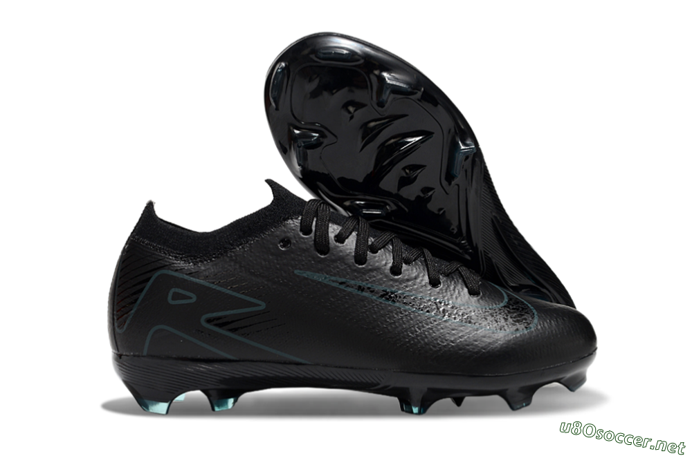 Kids Nike Air Zoom Mercurial Vapor 16 Elite FG Football Boots - Black/Blue 2