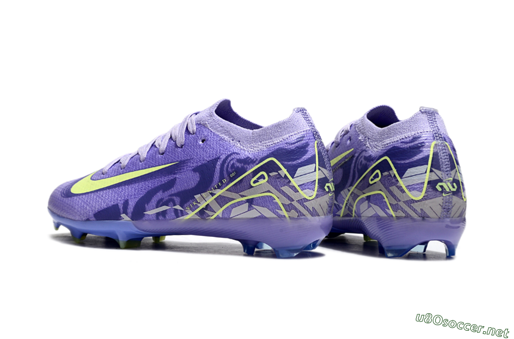 Kids Nike Air Zoom Mercurial Vapor 16 Elite FG Football Boots - Purple/Yellow 5