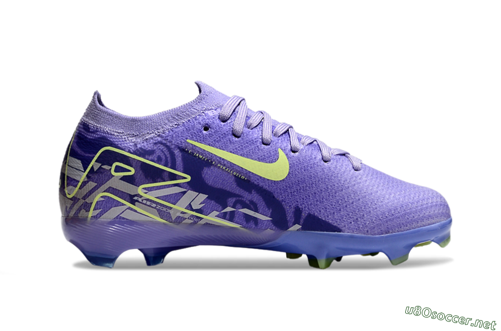 Kids Nike Air Zoom Mercurial Vapor 16 Elite FG Football Boots - Purple/Yellow 4
