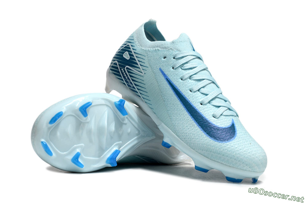 Kids Nike Air Zoom Mercurial Vapor 16 Elite FG Football Boots - Jade/Blue/White 1