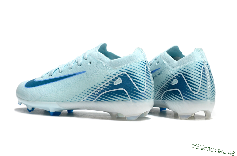 Kids Nike Air Zoom Mercurial Vapor 16 Elite FG Football Boots - Jade/Blue/White 5