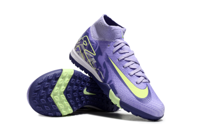 Kids Nike Air Zoom Mercurial Superfly 10 Elite TF Football Shoes - Purple/Yellow