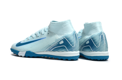 Kids Nike Air Zoom Mercurial Superfly 10 Elite TF Football Shoes - Jade/Blue