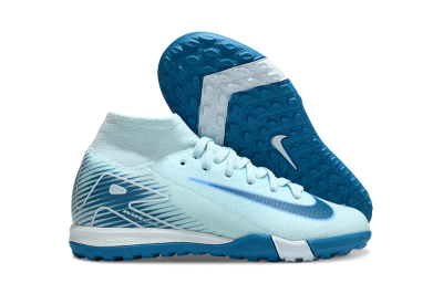 Kids Nike Air Zoom Mercurial Superfly 10 Elite TF Football Shoes - Jade/Blue