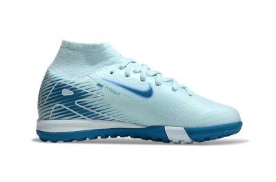 Kids Nike Air Zoom Mercurial Superfly 10 Elite TF Football Shoes - Jade/Blue
