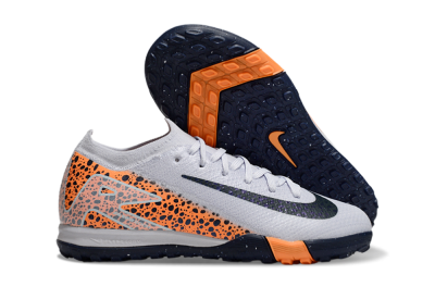 Kids Nike Air Zoom Mercurial Vapor 16 Elite TF Football Shoes - Grey/Black/Leopard