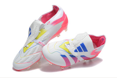 Men's Adidas Predator 25 Elite Foldover Tongue FG Football Boots - White/Red/Blue