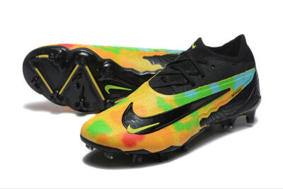 Men's Nike Phantom GX Elite FG Football Boots - Black/Rainbow
