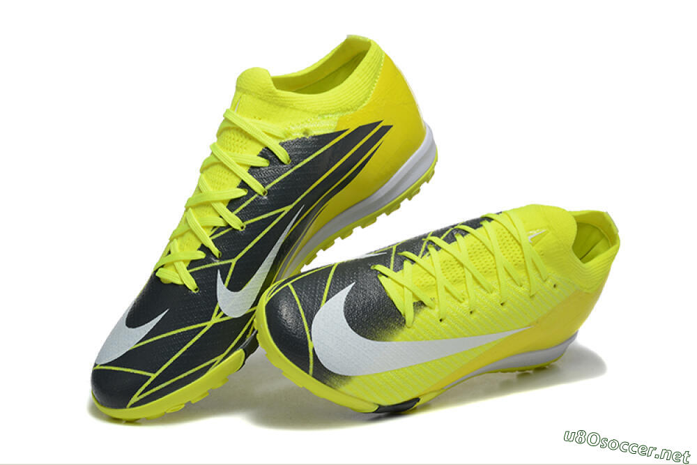 Men's Nike Air Zoom Mercurial Vapor 16 Elite TF Football Shoes - Yellow/Black/White 6