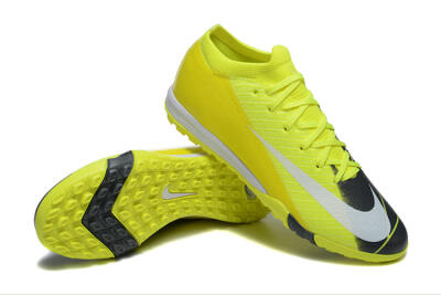 Men's Nike Air Zoom Mercurial Vapor 16 Elite TF Football Shoes - Yellow/Black/White