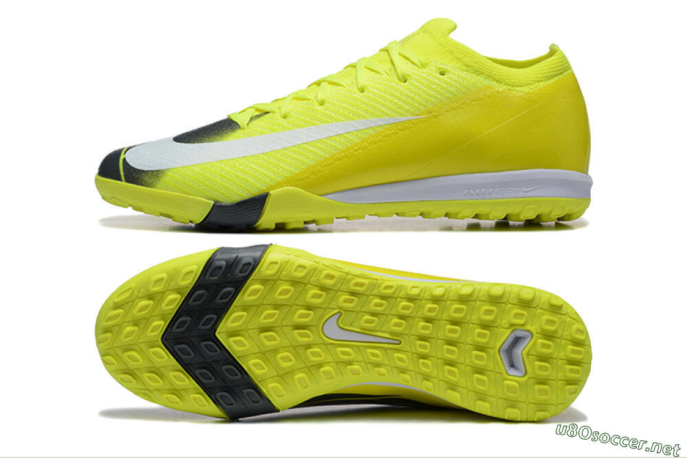 Men's Nike Air Zoom Mercurial Vapor 16 Elite TF Football Shoes - Yellow/Black/White 1