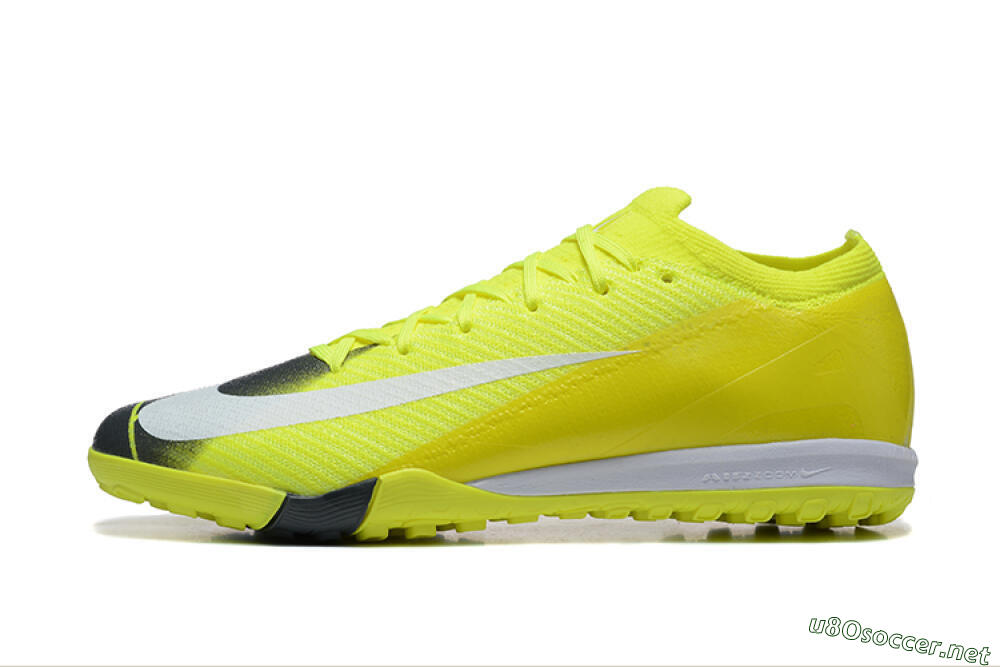 Men's Nike Air Zoom Mercurial Vapor 16 Elite TF Football Shoes - Yellow/Black/White 0