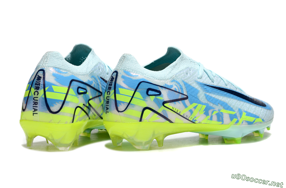 Unisex Nike Air Zoom Mercurial Vapor 16 Elite FG Football Boots - Jade/Blue/Yellow 6