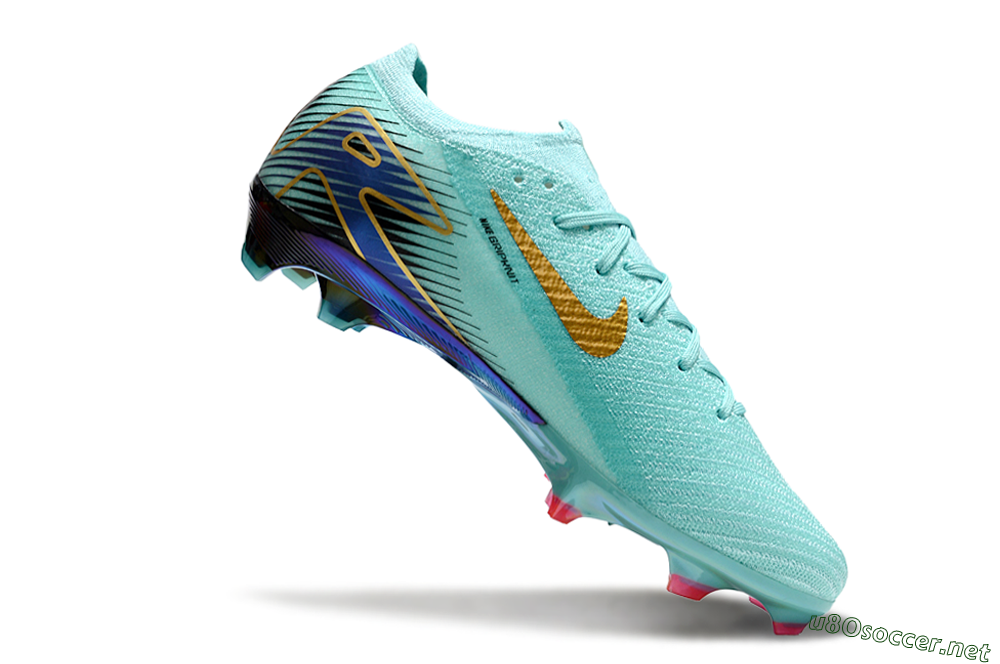 Unisex Nike Air Zoom Mercurial Vapor 16 Elite FG Football Boots - Jade/Gold/Blue 4