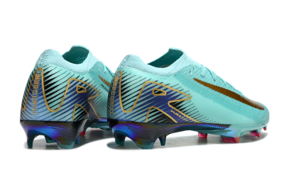 Unisex Nike Air Zoom Mercurial Vapor 16 Elite FG Football Boots - Jade/Gold/Blue