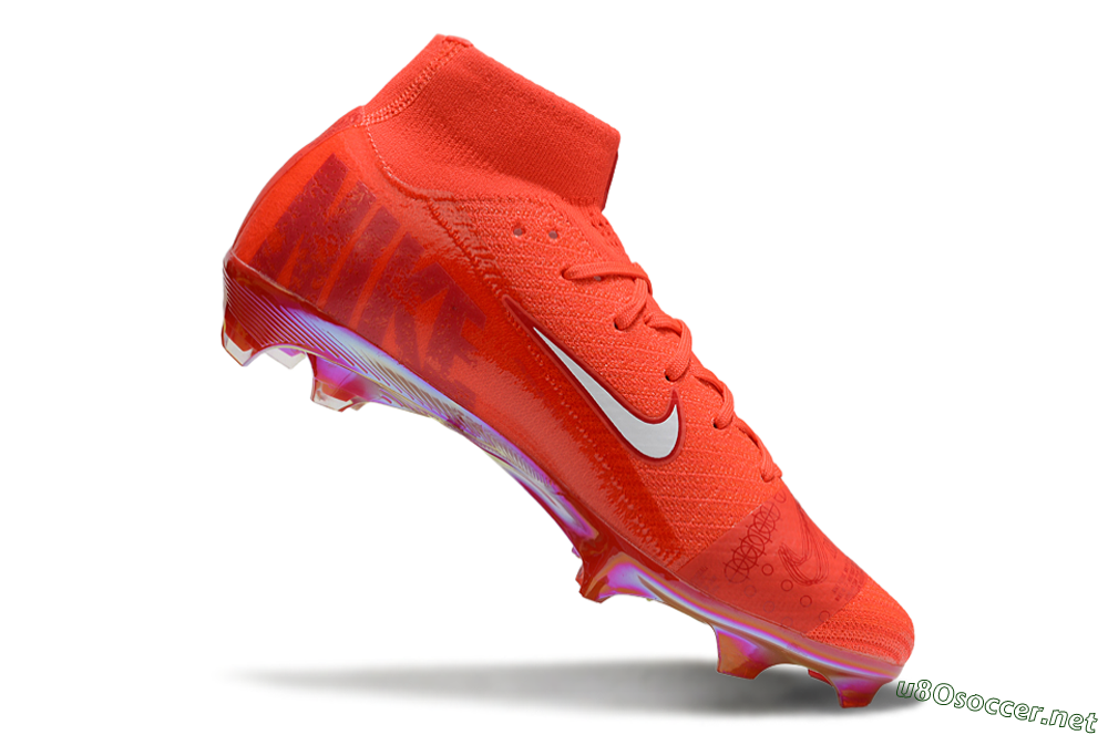 Unisex Nike Air Zoom Mercurial Superfly 10 Elite FG Football Boots - Red/White/Gold 4