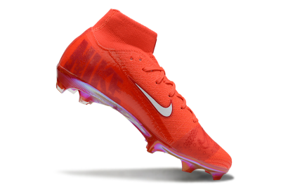 Unisex Nike Air Zoom Mercurial Superfly 10 Elite FG Football Boots - Red/White/Gold