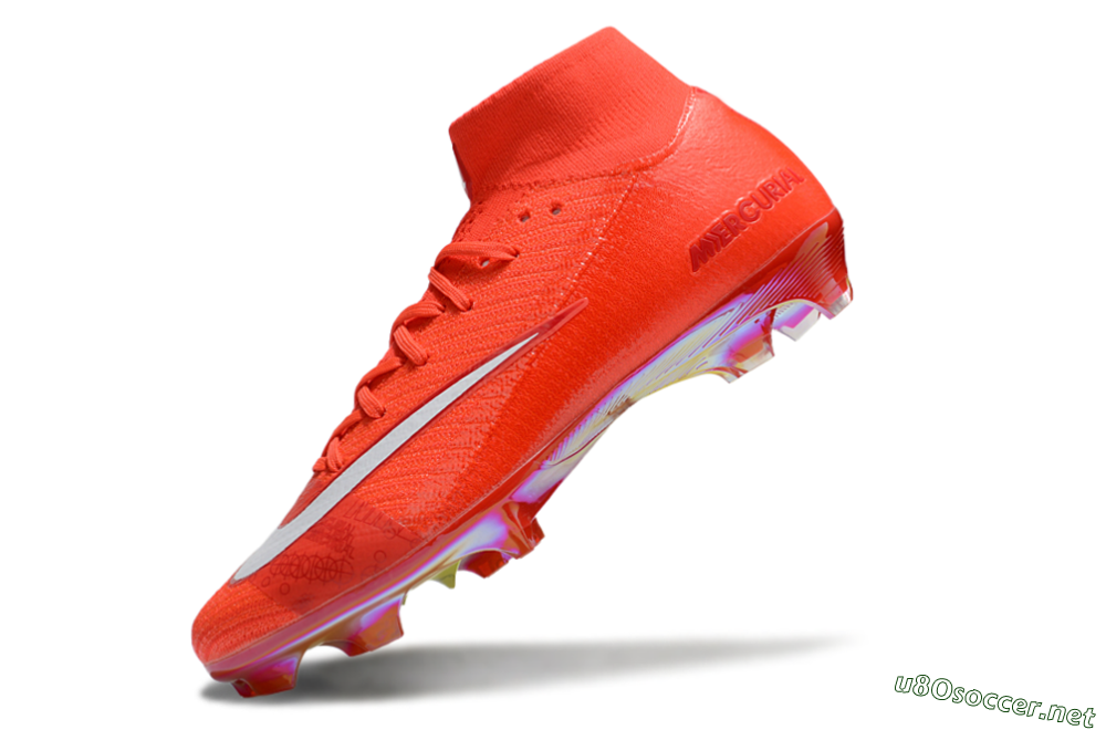 Unisex Nike Air Zoom Mercurial Superfly 10 Elite FG Football Boots - Red/White/Gold 5