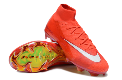 Unisex Nike Air Zoom Mercurial Superfly 10 Elite FG Football Boots - Red/White/Gold