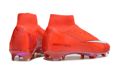 Unisex Nike Air Zoom Mercurial Superfly 10 Elite FG Football Boots - Red/White/Gold