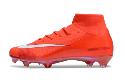 Unisex Nike Air Zoom Mercurial Superfly 10 Elite FG Football Boots - Red/White/Gold