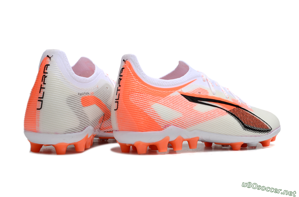 Men's Puma Ultra 5 Ultimate AG Football Boots - White/Red/Black 6