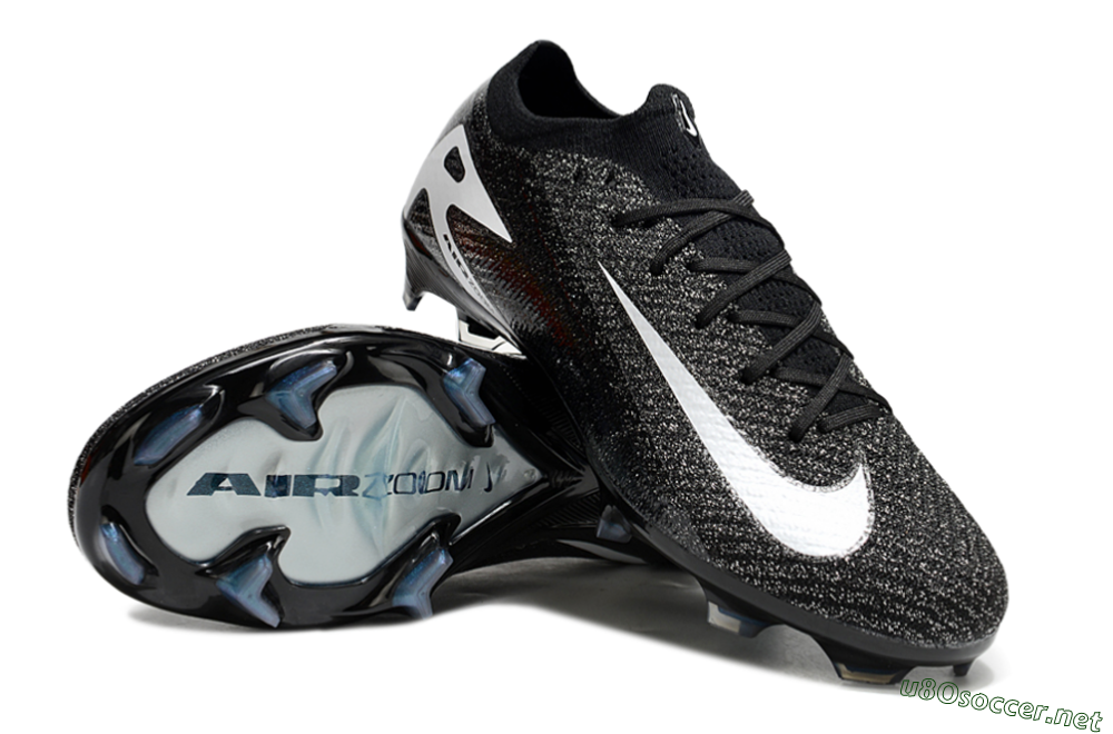 Unisex Nike Air Zoom Mercurial Vapor 16 Elite FG Football Boots - Black/White 3