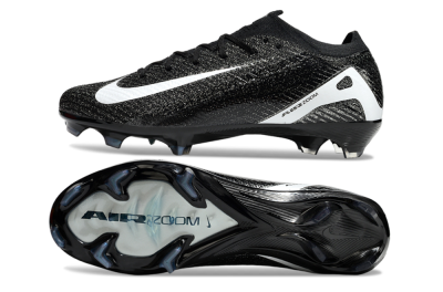 Unisex Nike Air Zoom Mercurial Vapor 16 Elite FG Football Boots - Black/White