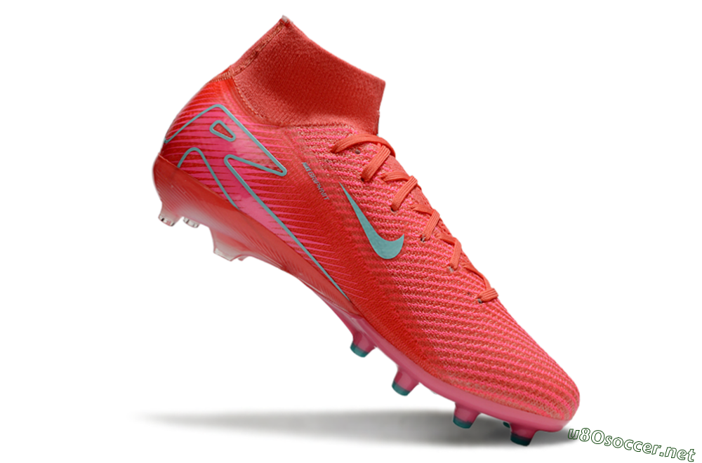 Men's Nike Air Zoom Mercurial Superfly 10 Elite AG Football Boots - Red/Jade 4