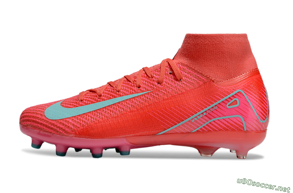 Men's Nike Air Zoom Mercurial Superfly 10 Elite AG Football Boots - Red/Jade 0