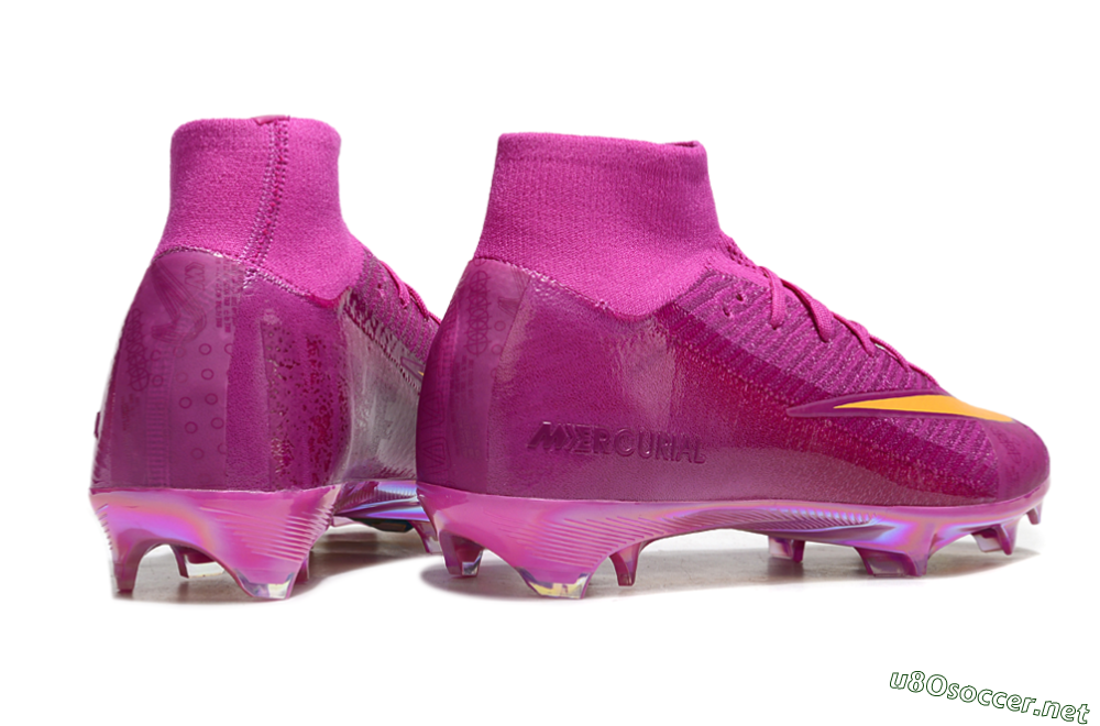 Unisex Nike Air Zoom Mercurial Superfly 10 Elite FG Football Boots - Purple/Yellow/Gold 6