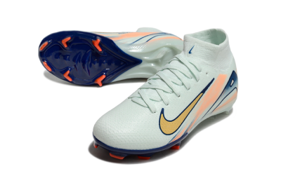 Kids Nike Air Zoom Mercurial Superfly 10 Elite FG Football Boots - Jade/Gold/Blue