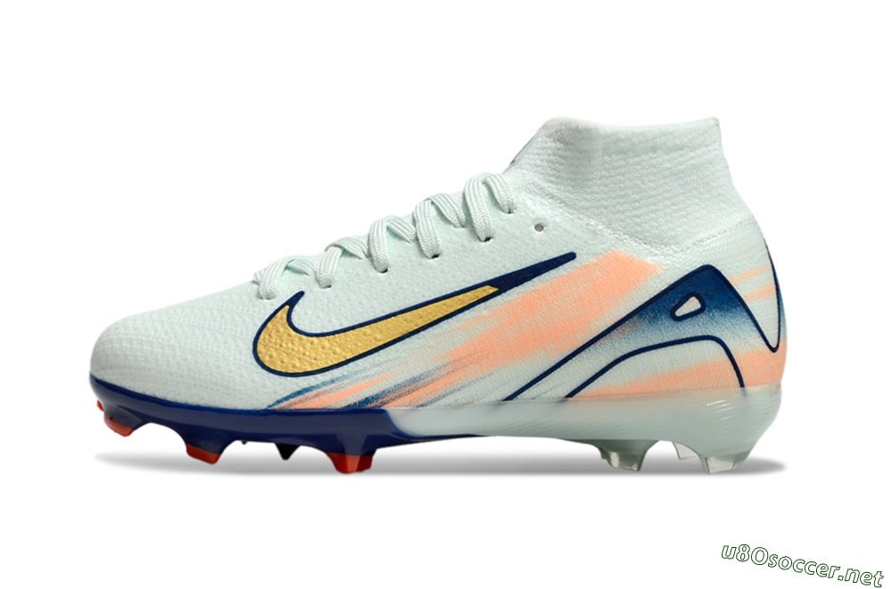 Kids Nike Air Zoom Mercurial Superfly 10 Elite FG Football Boots - Jade/Gold/Blue 0
