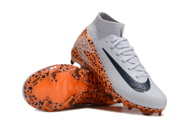 Kids Nike Air Zoom Mercurial Superfly 10 Elite FG Football Boots - Grey/Black/Leopard