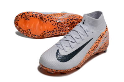 Kids Nike Air Zoom Mercurial Superfly 10 Elite FG Football Boots - Grey/Black/Leopard