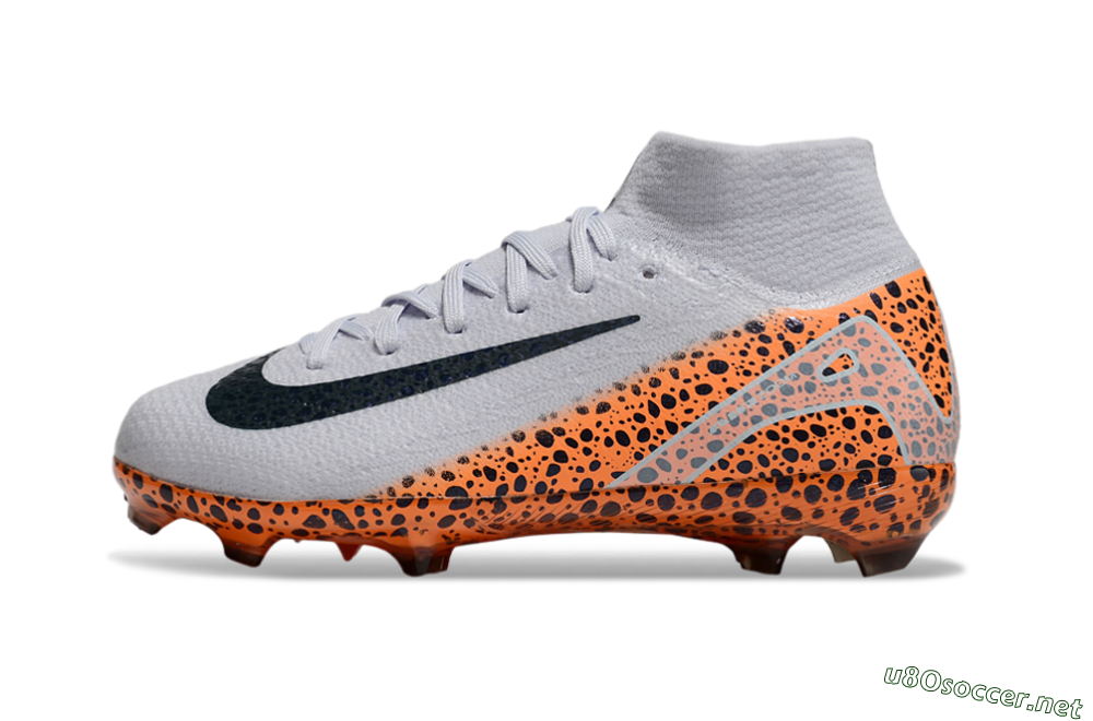 Kids Nike Air Zoom Mercurial Superfly 10 Elite FG Football Boots - Grey/Black/Leopard 0