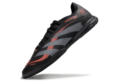 Men's Adidas Predator 25 Elite IC Football Shoes - Black/Grey/Red
