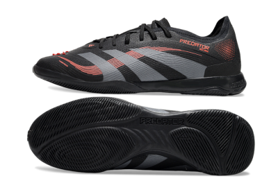 Men's Adidas Predator 25 Elite IC Football Shoes - Black/Grey/Red
