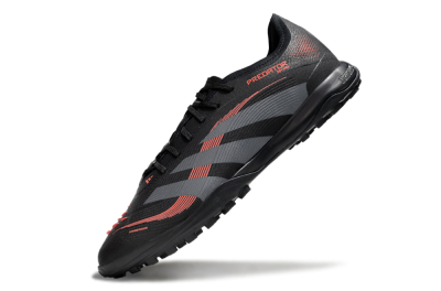 Men's Adidas Predator 25 Elite TF Football Shoes - Black/Grey/Red