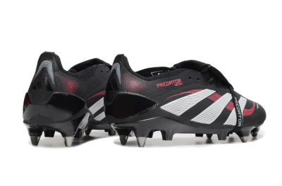 Men's Adidas Predator 25 Elite Foldover Tongue SG Football Boots - Black/White/Red