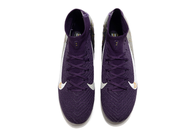 Unisex Nike Air Zoom Mercurial Superfly 10 Elite FG Football Boots - Purple/White/Gold