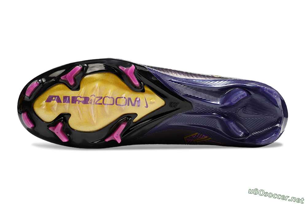 Unisex Nike Air Zoom Mercurial Superfly 10 Elite FG Football Boots - Purple/White/Gold 6