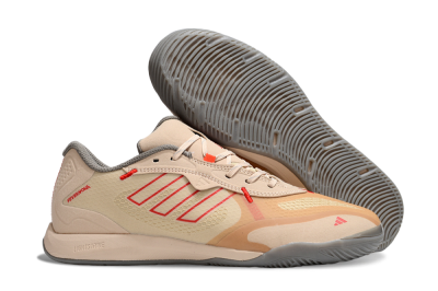 Men's Adidas Fevernova IC Football Shoes - Pink/Brown/Red
